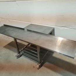 Rvs wandplank 200 x 35 cm 